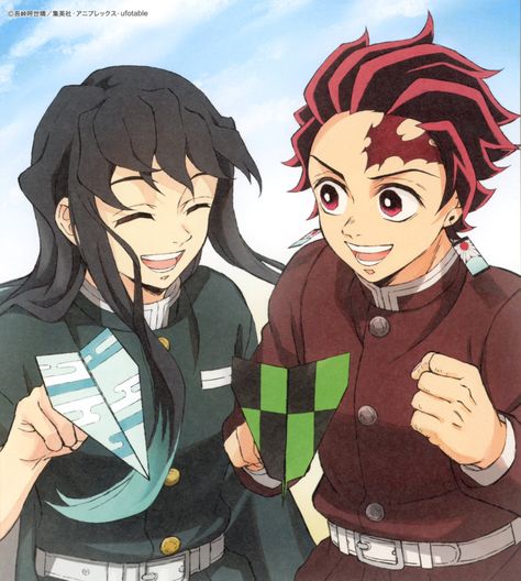 Muichiro Official Art, Muichiro And Tanjiro, Tanjiro Art, Muichiro Tanjiro, Tanjiro X Muichiro, Muichiro X Tanjiro, Anime Fyp, Fan Service, Tanjiro Kamado