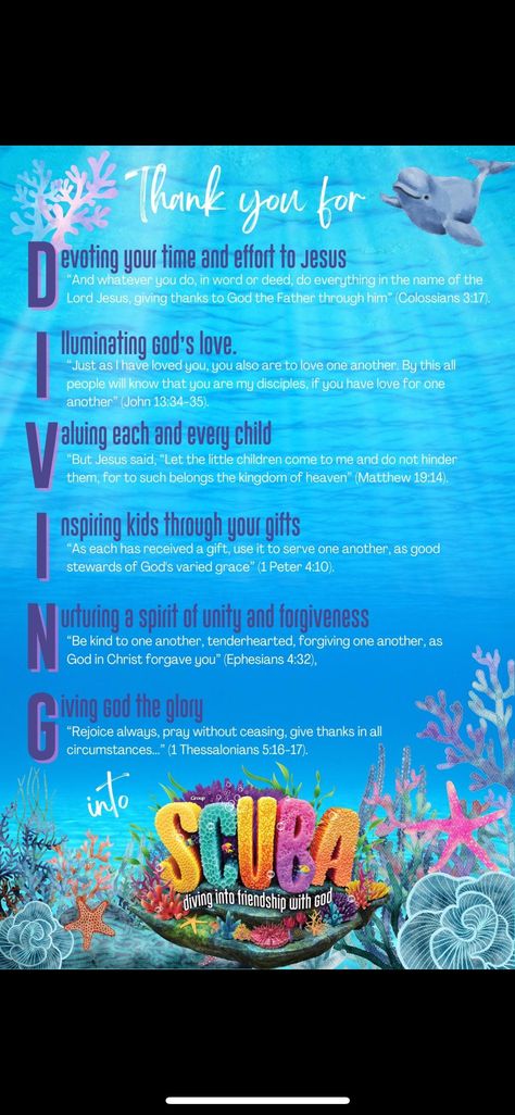 Scuba Vbs, John 13 34, Giving Thanks To God, Vbs 2024, Love One Another, God The Father, Jesus Quotes, Give Thanks, Gods Love