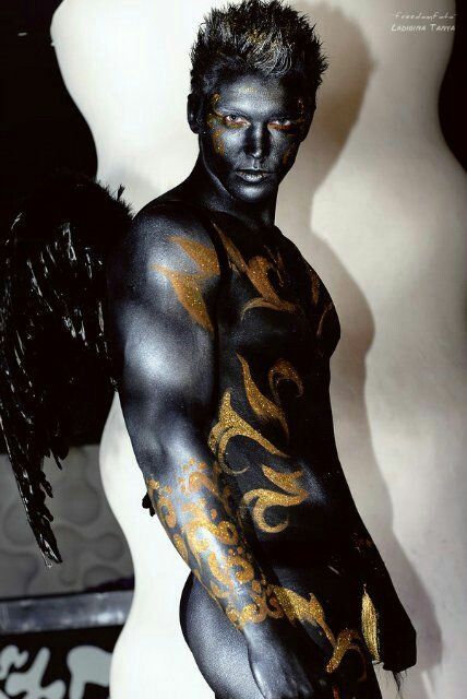 Intense Stare, Body Painting Men, Art Of Man, Masked Man, Body Hair, Mens Costumes, Male Face, Male Body, Aston Martin