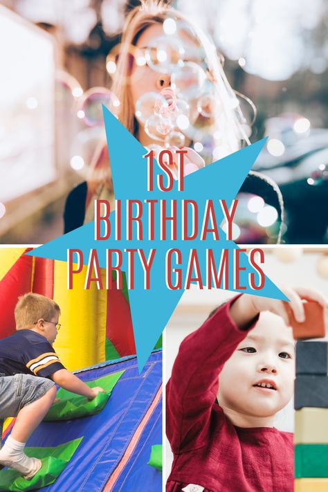 1st Birthday Party Games for Everyone to Enjoy (Even the Adults!) - Fun Party Pop First Birthday Games For Adults, Party Games For Everyone, 1st Birthday Party Games, Hosting A Birthday Party, Birthday Games For Adults, Kid Birthday Ideas, Birthday Party Games For Kids, First Birthday Games, Party Games For Kids