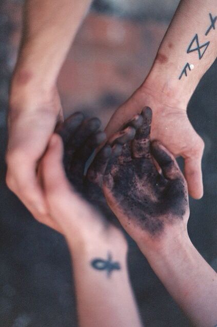 #runes #tattoo #ash #grunge Hands Images, Hippie Peace, Story Prompts, Story Inspiration, Book Inspiration, Writing Inspiration, Writing Prompts, Runes, Character Inspiration