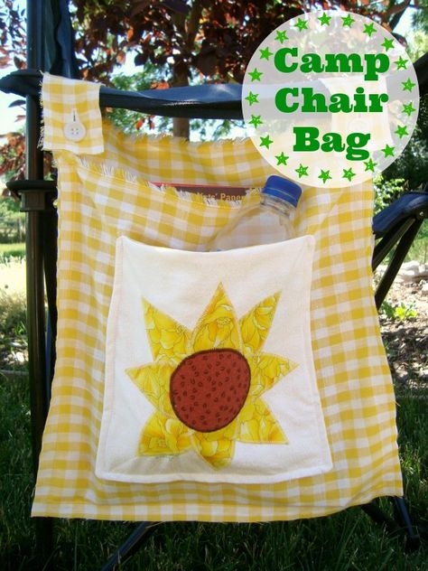 Camper Awnings, Camping Diy, Camp Chair, Tote Bag Tutorial, Festival Camping, Tote Bags Sewing, Diy Camping, Bag Tutorial, Camping Supplies