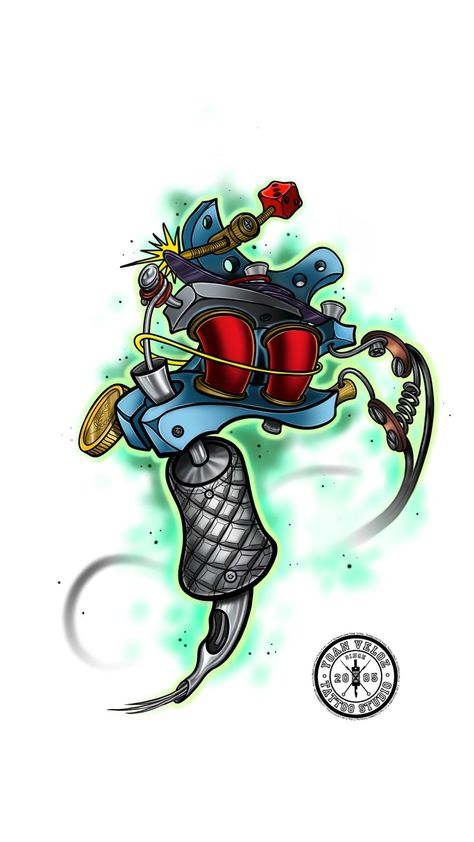 Tattoo Machine Drawing, Koi Tattoo Sleeve, Colored Tattoo, Machine Drawing, Colored Tattoo Design, Traditional Tattoo Ideas, Cool Tattoo Drawings, Tattoo Themes, Doll Tattoo