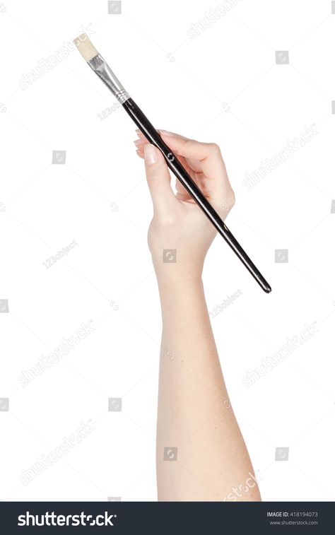 painting brush in a hand isolated on white background. artist tool #Ad , #Sponsored, #hand#isolated#painting#brush Background Artist, Painting Brush, Hand Holding, Paint Brushes, White Background, Royalty Free Stock Photos, Stock Photos, White, Quick Saves