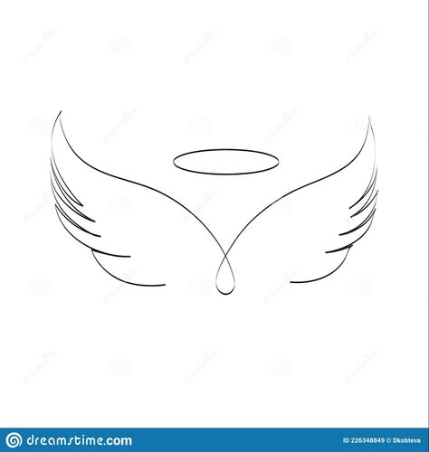 Angel Fine Line Tattoo, Fine Line Angel Wings Tattoo, Tattoo Printable, Drawing Corner, Cartoon Eagle, Illustration Line Art, Angel Wings Tattoo, Minimalist Drawing, Wings Tattoo