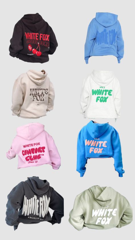 Choose 4 white fox hoodies Street Style Outfits Casual, Fox Hoodie, Cute Lazy Day Outfits, Lazy Day Outfits, Winter Fits, Winter Aesthetic, White Fox, Girl Sweatshirts, Street Style Outfit