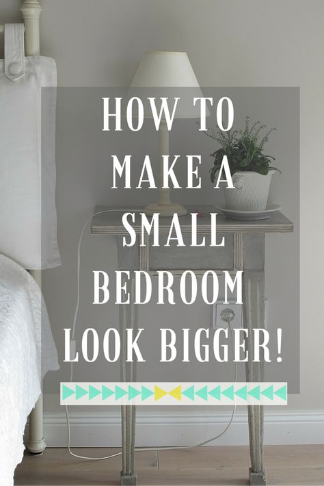 Small Bedroom Look Bigger, Small Bedroom Layout, Small Bedroom Designs, Small Bedroom Decor, Bilik Tidur, Small Room Design, Couple Bedroom, Tiny Bedroom, Chic Living