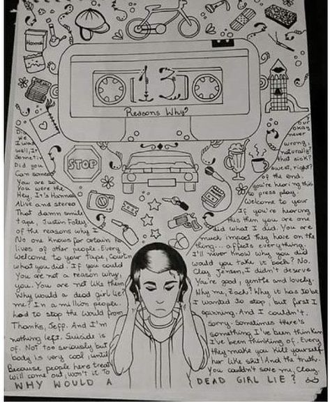 Why would a dead girl lie?? . . . . . . #clayjensen #hannahbaker #mrporter #alexstandall #marcuscole #courtneycrimson #jessicadavis #justinfoley #brycewalker #zachdempsey #ryanshaver #tonypadilla #sheriholland #today #whyme #deadgirl 13reasonswhywalpaper 13 Reasons Why Journal, 13 Reasons Why Drawings, 13 Reasons Why Art, 13 Reasons Why Fanart, 13 Reasons Why Poster, 13 Reasons Why Aesthetic, Autumn Scrapbook, 13 Reasons Why Netflix, 13 Reasons Why Reasons
