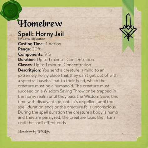 Dnd 5e Homebrew, Dungeon Master, Home Brewing, Getting Out, Dungeons And Dragons, Geek Stuff, It Cast