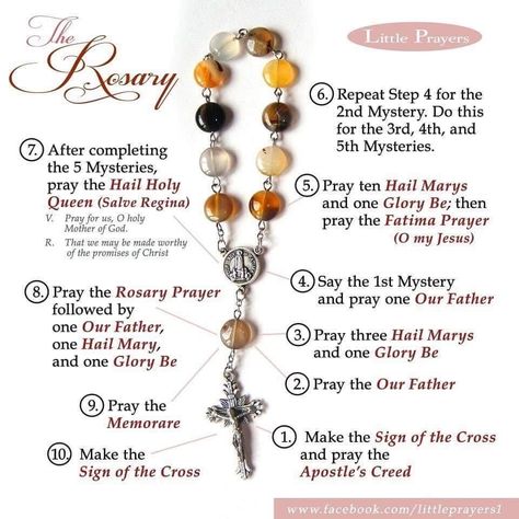 Decade Rosary Craft, How To Hold The Rosary, What Is A Rosary, One Decade Rosary Diy, Rosary Pattern How To Make, How To Pray The Rosary, How To Make A Rosary, Rosary Bracelet Diy, Homemade Rosary