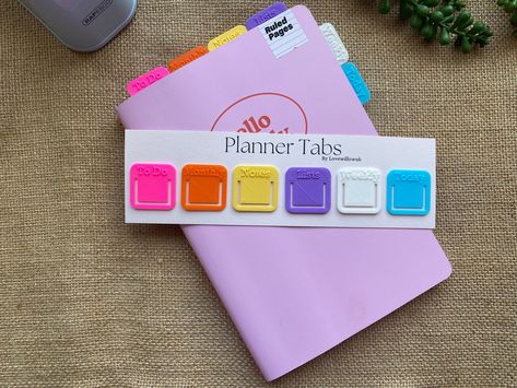 Keep your planner organised with these colourful planner clips! Each order comes with these labelled tabs To Do Today Weekly Monthly Notes Lists Teacher Essentials, Stationery List, Weekly Tasks, Colorful Planner, Planner Tabs, Page Markers, Planner Bookmark, Note Books, To Do Today