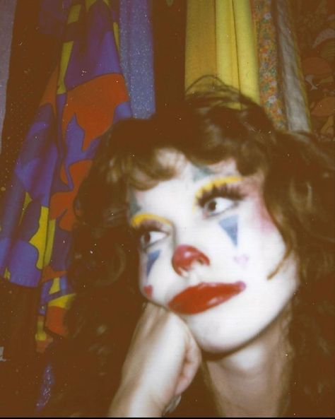 Jester Face Paint, Clown Aesthetic Makeup, Clown Activities, Cute Clown Makeup Aesthetic, Clown Core Aesthetic, Clown Face Paint, Cute Clown Makeup, Blue Road, Sunny Forest