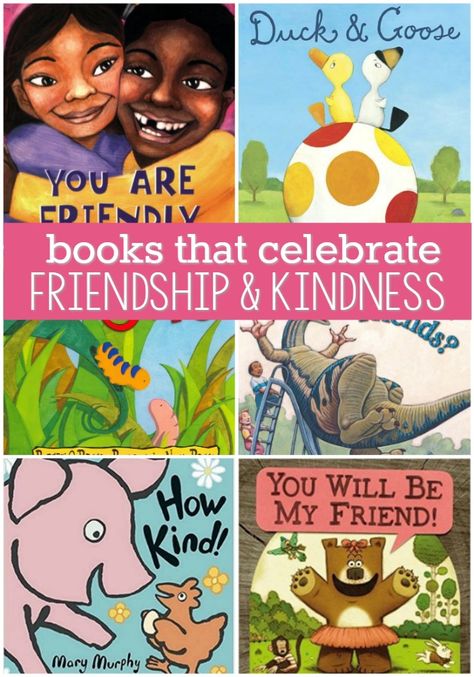 Books About Friendship and Kindness Preschool Friendship, Friendship Crafts, Kindness Lessons, Friendship Theme, Books About Kindness, Emotional Books, Friendship Activities, Literacy Activities Preschool, Pre K Pages