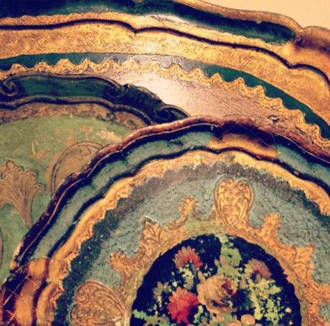 Vintage or an older antiques, look after your paper mache trays the same way Red Tray, Antique Booth Ideas, Vintage Paper Mache, Antique Booth, Vintage Cutlery, Furniture Wax, Vintage Trays, Mandala Artwork, Booth Ideas