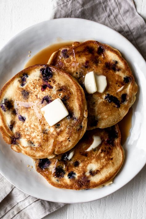 Blueberry Cornmeal Pancakes — Cooking with Cocktail Rings Blueberry Cornmeal Pancakes, Cornmeal Pancakes, Cocktail Sauce Recipe, French Toast Waffles, Breakfast Photography, Summer Breakfast, Baking Project, Pancakes And Waffles, Beignets