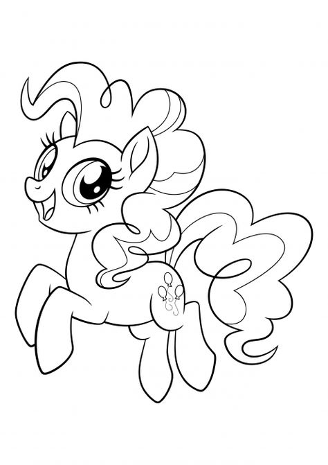 Pinkie Pie Coloring Page, Mlp Coloring Pages, Kindergarten Coloring Pages, Little Pony Birthday Party, Star Coloring Pages, Bunny Drawing, Hello Kitty Coloring, Coloring Page Ideas, Unicorn Coloring Pages