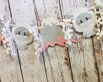 Yeti Decoration Ideas, Yeti Birthday Party, Yeti Birthday, Yeti Party, Yeti To Party, Bigfoot Party, Winter Wonderland Birthday Party, Small Birthday Parties, Winter Garland