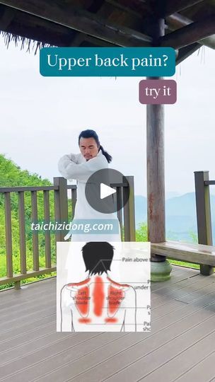 Shoulder And Back Exercises, Lower Back Relief, Yang Style Tai Chi, Back And Shoulder Workout, Keep Practicing, Back Relief, Upper Back Pain, Body Exercises, At Home Exercises