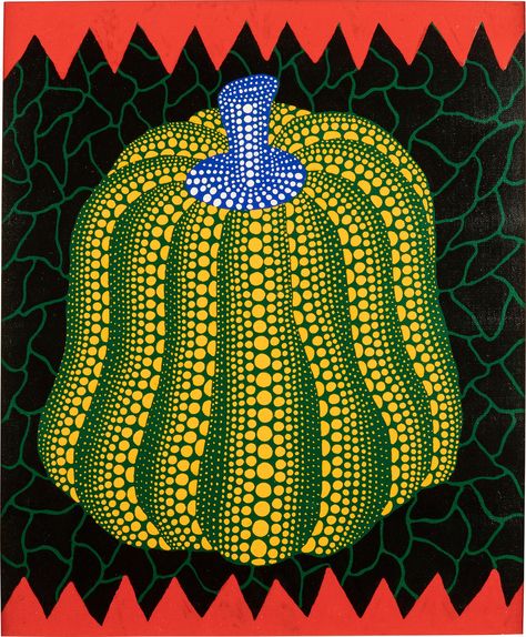 Yayoi Kusama | Pumpkin | MutualArt Pumpkin Wall Art, Yayoi Kusama Pumpkin, Pumpkin Wall, Alberto Giacometti, Art Canvas Painting, Pumpkin Art, Yayoi Kusama, Middle School Art, Art Workshop