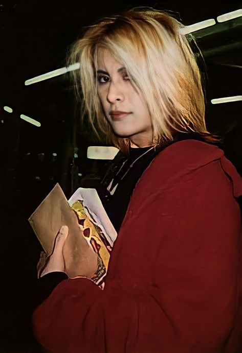 Atsushi Sakurai Ponytail, Atsushi Sakurai Blonde, Atsushi Sakurai Aesthetic, Atsushi Sakurai Short Hair, Atsushi Sakurai 80s Icon, Atsushi Sakurai Long Hair, Atsushi Sakurai 80s, Sakurai Atsushi, Kei Visual