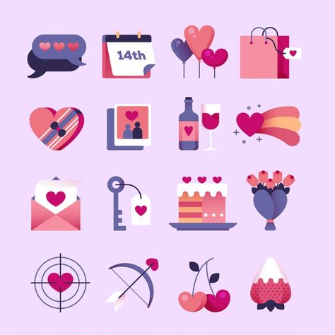 Valentines Artwork, Velentine Day, Valentines Day Vector, Valentine Vector, Alternative Valentines, Valentine's Day Illustration, Design Valentines Day, Valentines Illustration, Icon Sets