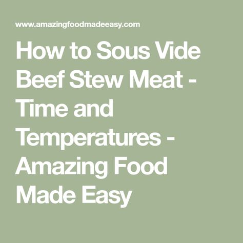 Sous Vide Cooking Times, Sous Vide Beef, Sous Vide Lamb, Sous Vide Pork, Cooking With Toddlers, Sous Vide Chicken, Sous Vide Egg, How To Cook Lamb, Beef Shank