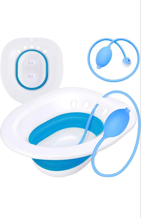 Pochik Sitz Bath, Sitz Bath for Hemorrhoids, Sitz Bath for Toilet Seat, Postpartum Care, Sits Bath Kit for Women, Collapsible, Flusher Hose, Drain Holes, Wider Seating Area, Deeper Bowl Sits Bath, Sitz Bath, Mom Essentials, Bath Kit, Cool Pictures For Wallpaper, Postpartum Care, Toilet Seat, Postpartum, Seating Area