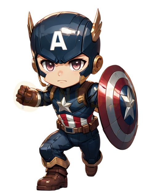 Cartoon Captain America, Captain America Cartoon, Wings Png, Baby Cartoon, Backgrounds Free, Free Png, Captain America, Background Images, Color Palette