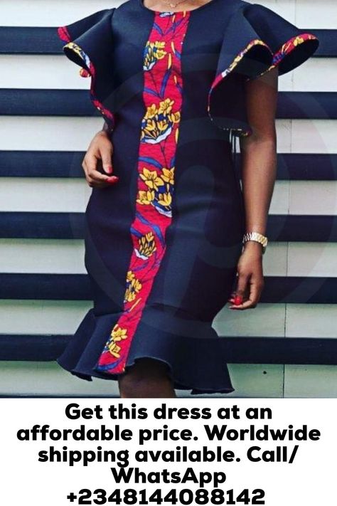 Jean Gown Styles, Jeans Gown Styles For Women, Jean Gown Styles With Ankara, Ankara And Denim Combination, Trendy Ankara Styles For Ladies 2022, Female Ankara Styles 2022, Jeans Gown, Graduation Outfits For Women, Best Ankara Styles For Ladies 2021