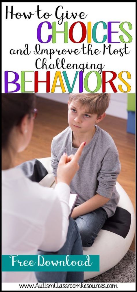 As a preschool teacher recently said to me..."So I realized, for this kid, it's all about choices." This particular kid (and many others) liked to be in control of EVERYTHING! Looking for ideas for students like this? Choices can help.  Find out how in this post.  #specialeducation #pbis #positivebehaviorsupport #behaviormanagement Preschool Behavior, Discipline Positive, Classroom Discipline, Conscious Discipline, Behaviour Strategies, Behavior Supports, Student Choice, Behavior Interventions, Behaviour Management