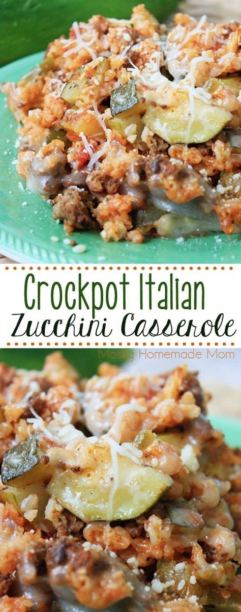 Italian Zucchini Casserole, Crockpot Fajitas, Crockpot Italian, Italian Zucchini, Zucchini Casserole Recipes, Mediterranean Meals, Zucchini Casserole, Healthy Potato Recipes, Weekly Meals