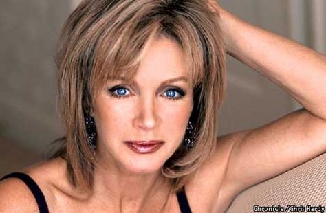 Donna mills hair style | body10 c 29mar01 dd ch donna mills who has some new eye cosmetics out ... Green Eyes Pop, Donna Mills, Knots Landing, Barbara Walters, Rich Women, Haircut And Color, Her Eyes, Great Hair, Makeup Kit