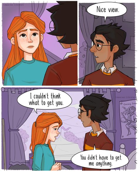 Harry And Ginny Kiss Fanart, Harry And Ginny Comics, Hinny Fan Art, Ginny And Harry, Fan Art Comics, Remus And Tonks, Harry Potter Ginny, Very Potter Musical, Harry And Ginny