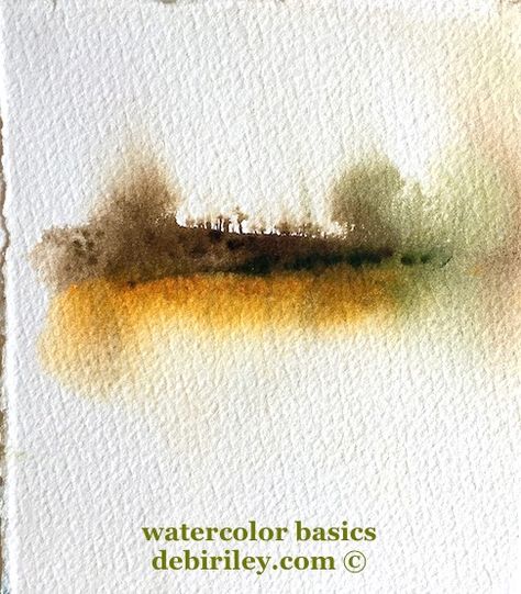 Master Watercolor, Beginners Landscaping, Watercolour Landscapes, Watercolor Art Landscape, Abstract Watercolor Landscape, Watercolor Beginner, Watercolor Sky, Watercolor Tips, Paintings Tutorials