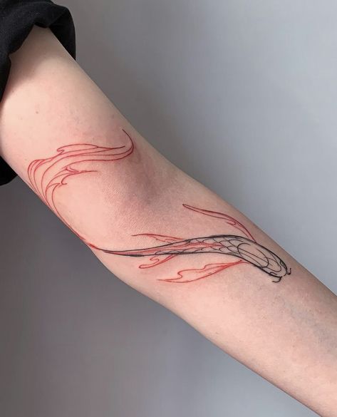 Tattoo Ideas Female Line Art, Wrap Around Calf Tattoos For Women, Dragon Tattoo Wrist, Calf Tattoos For Women, Pisces Tattoo, Wrap Around Tattoo, Wrap Tattoo, Dragon Tattoo For Women, Pisces Tattoos