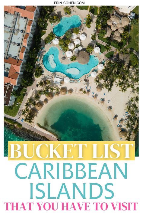 TEXT SAYS BUCKET LIST CARIBBEAN ISLANDS THAT YOU HAVE TO VISIT. ISLAND IN THE CARIBBEAN. Best Carribean Island, Caribbean Travel Outfit, Best Caribbean Islands, Abc Islands, Caribbean Islands Vacation, Carribean Travel, Vacation List, Best Bucket List, Aruba Travel