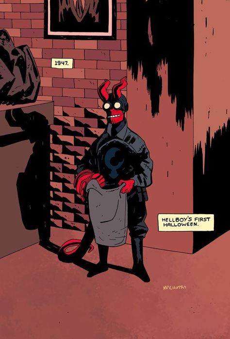 Friday Funny Pictures, Hellboy Comic, Mike Mignola Art, Hellboy Tattoo, Hellboy Art, Mike Mignola, Univers Dc, Bd Comics, Geek Art