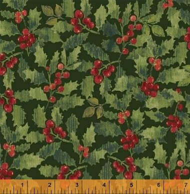 Holiday Elegance, 38931-2, Windham Fabrics Hunters Gold, Hoffman Fabrics, Shabby Fabrics, Windham Fabrics, Christmas 2015, Rich Green, Christmas Holly, Holiday Projects, Christmas Fabric