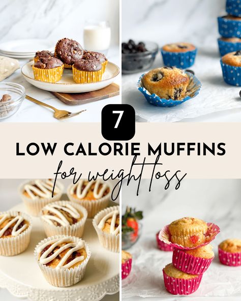 If you're looking for low calorie muffins to enjoy whilst losing weight, here are 7 incredibly tasty recipes to choose from! Low Calorie Muffin Recipes, Low Calorie Blueberry Muffins, Low Calorie Muffins, Rich Chocolate Dessert, Low Calorie Pumpkin, Blueberry Muffin Recipe Easy, Low Calorie Chocolate, Double Chocolate Chip Muffins, Easy Blueberry Muffins