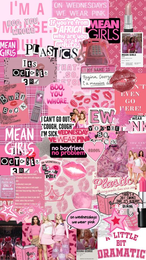 @thatgirl156 thanks I reximixed it 2000s Vibes Wallpaper, 2000s Party Aesthetic, Pink Y2k Aesthetic, Y2k Collage, Mean Girls Day, Y2k Aesthetic Wallpaper, Mean Girls Aesthetic, 2000s Pink, Barbie Halloween