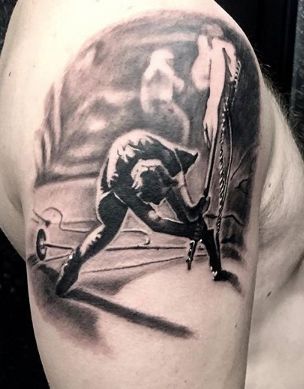 Best 19 The Clash Fan Tattoo – NSF – Music Magazine Music Band Tattoo, The Clash Tattoo, Fan Tattoo, Trash Polka Tattoo, Trash Polka, Music Tattoo, Music Tattoos, Band Tattoo, Music Magazines