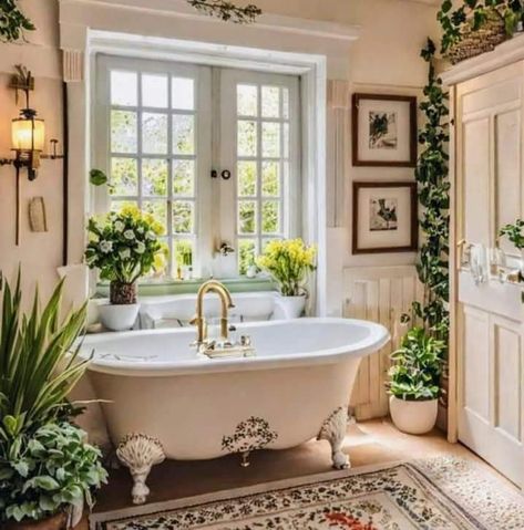 Antique Bathroom Vanity, English Country Cottage, Traditional Baths, English Country Decor, Cottage Bathroom, Country Interior, Dream Cottage, Tudor House, Bunk House