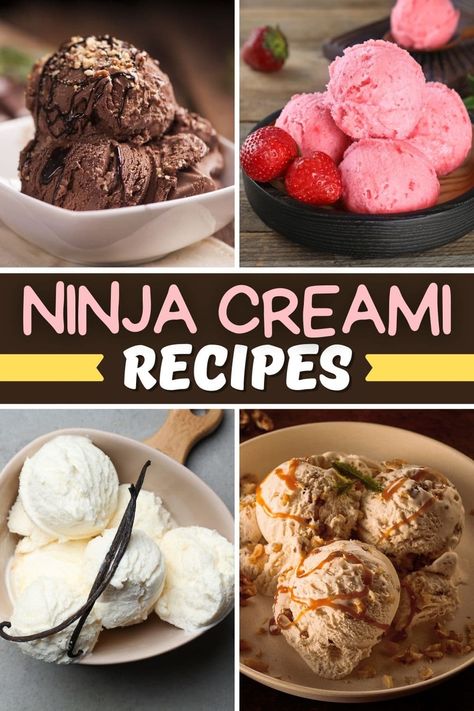 Unique Ice Cream Flavors, Ninja Creami Recipes, Ninja Ice Cream Recipe, Creami Recipes, Ice Cream Mix, Maker Ideas, Ninja Recipes, Protein Ice Cream, Easy Ice Cream