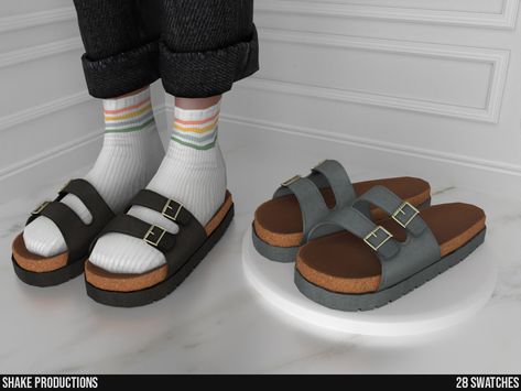 The Sims Resource - Leather Sandals (Female) - S012407 V2 (For Socks) The Sims 4 Cc Women Shoes, Sims4 High Heels, Sims 4 Cc Flip Flops, The Sims 4 Cc Clothing For Women Shoes, The Sims 4 Mods Shoes, Sims 4 Cc High Heels, Sims 4 Cc Shoes Female, Sims4 Shoes Cc, Sims 4 Cc Shoes Women