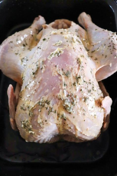 Butter Rub For Turkey, Best Turkey Rub Recipe, Rub For Turkey, Herbed Butter For Turkey, Turkey Rub Recipes, Brine Recipes, Turkey Cooking Times, Butter Herb, Recipe For Turkey