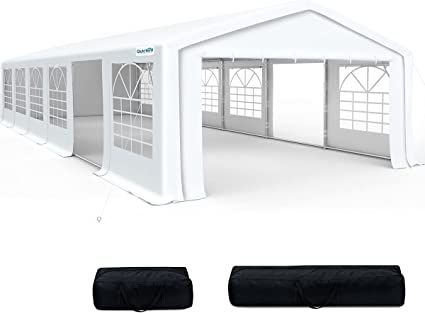 Canopy Carport, Party Tent Wedding, Outdoor Gazebo, Canopy Tent Outdoor, Wedding Canopy, Gazebo Wedding, Bbq Wedding, White Canopy, Pvc Windows