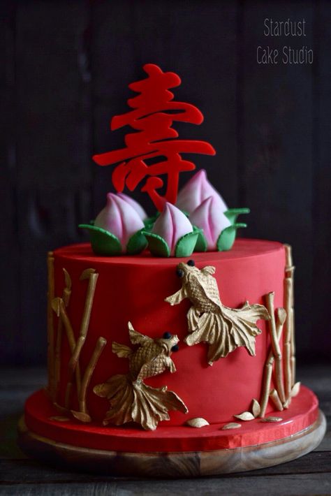 Longevity Cake Wedding Cake Chinese, Japanese Wedding Cakes, Cny Cake, Longevity Cake, Japan Cake, Birthday Cake For Father, Diy Batman, Chinese New Year Cake, Chinese Celebrations