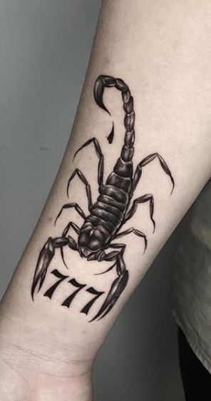 Tattoos Of Scorpions, Dragon And Scorpion Tattoo, Tattoo Of Scorpion, Scorpio Tattoo For Men Forearm, Tattoo Ideas For Men Scorpion, Scorpion Tattoo For Men Leg, Scorpio Men Tattoo, Scorpion Tattoos Men, Dark Scorpion Tattoo