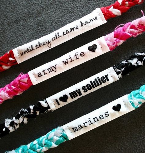 Super Cute DIY Teen Crafts for Girls Megan Baker, Support Bracelet, Navy Soldier, Soldier Wife, Army Wife Life, Teen Crafts, Marine Wife, Military Girlfriend, Navy Wife