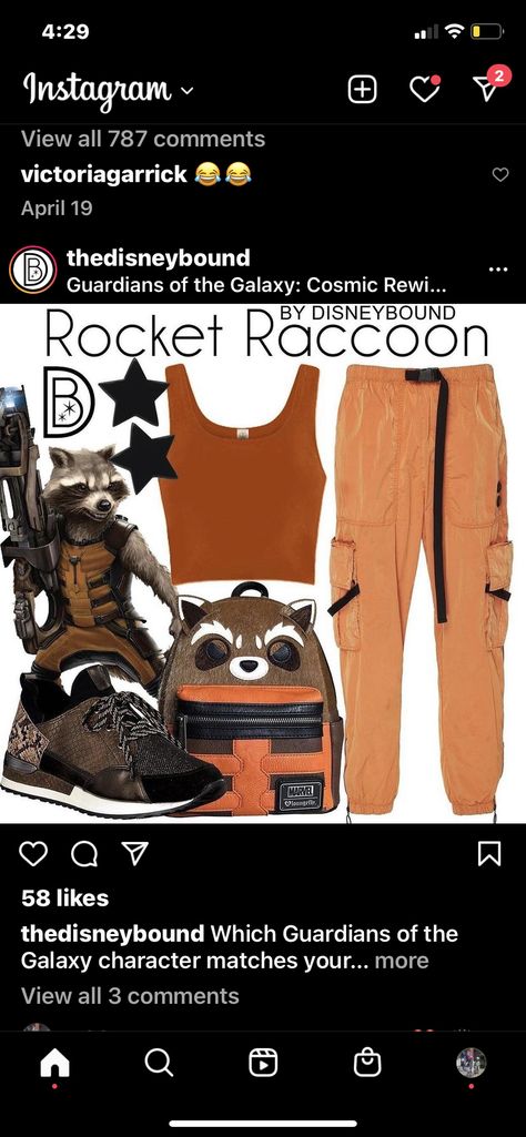 Rocket Disneybound, Rocket Raccoon Disneybound, Guardians Of The Galaxy Disneybound, Guardians Of The Galaxy Outfits, Disney Bounds, Halloween Things, Disney Bounding, Disney Bound Outfits, Rocket Raccoon